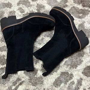 Naturalizer Domino Black Suede Women's Boots